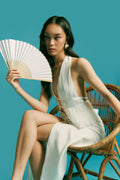 Iris Pleated Halter Top